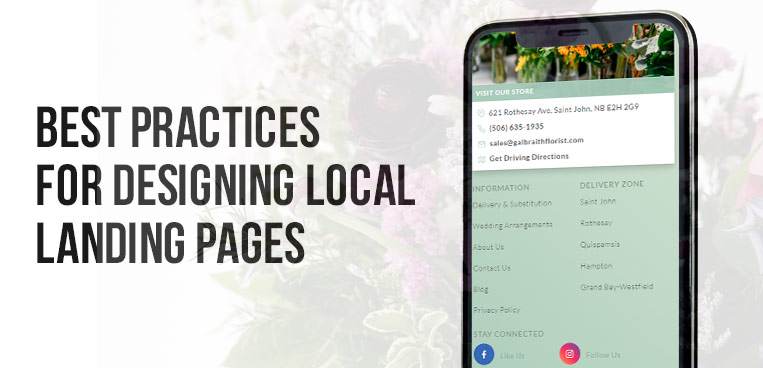 Best practices for designing local landing pages